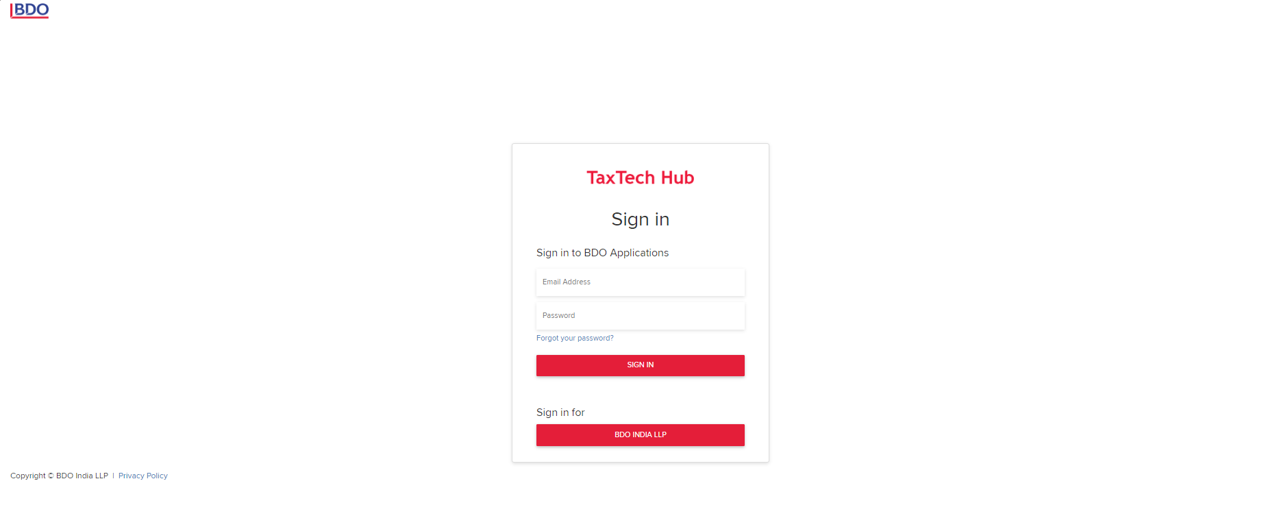A white and red login formDescription automatically generated